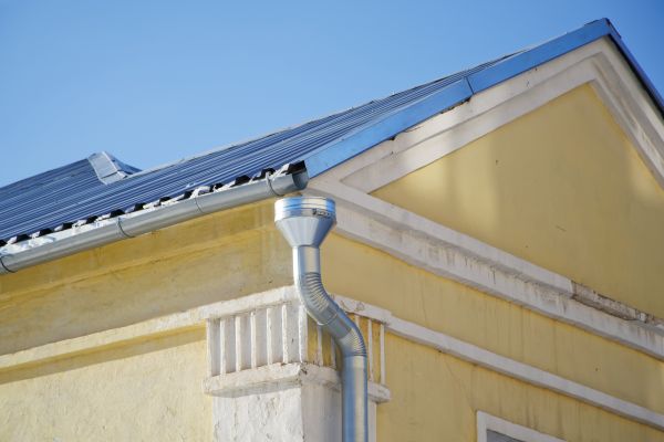 Steel Downspout Installation in Advance