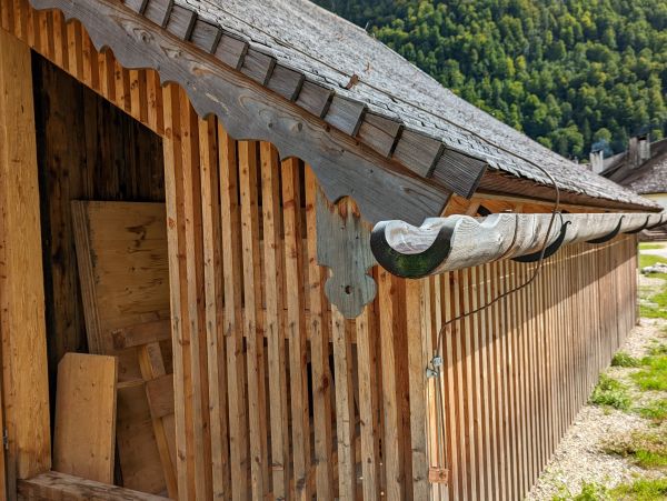 Wood Gutter Installation in Advance